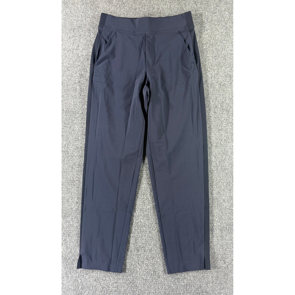 Athleta Hybrid Jogger Pants Navy Blue Elastic Waist Tapered Leg Womens Size 2